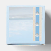 De datum van het strand van Seashell sparen Bedankdoosjes (Bovenkant)