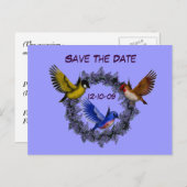 De datum waarop vogels op het bloeiende Briefkaart (Voorkant / Achterkant)