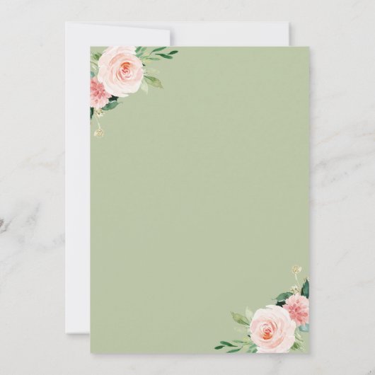 de datum wijzigen boho bruiloft uitnodiging (Achterkant)