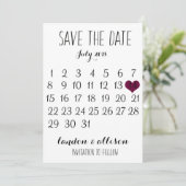 De datumagenda opslaan save the date (Staand voorkant)