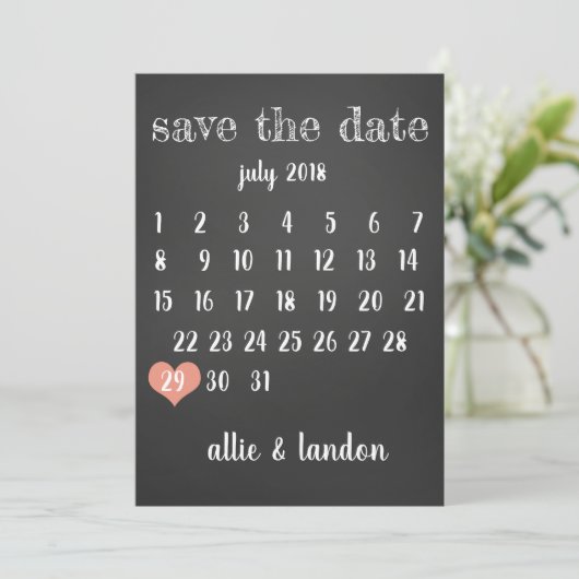 De datumagenda opslaan save the date (Staand voorkant)