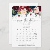 De datumagenda opslaan save the date (Voorkant / Achterkant)