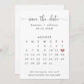 De datumagenda opslaan save the date (Voorkant / Achterkant)