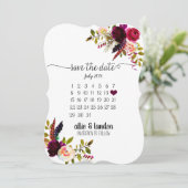 De datumagenda opslaan save the date (Staand voorkant)