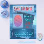 De datumbrochure opslaan flyer (Enkel)