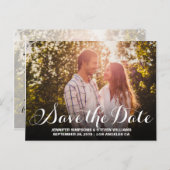 De datumfoto opslaan aankondigingskaart (Voorkant / Achterkant)