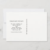 De datumfoto opslaan save the date (Achterkant)