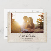 De datumkaart opslaan aankondigingskaart (Voorkant / Achterkant)