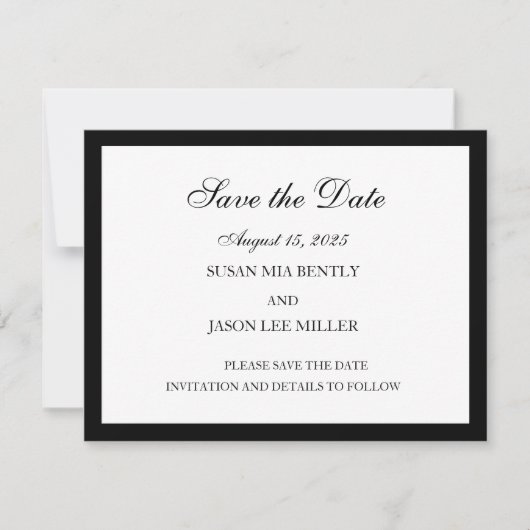 De datumkaart opslaan save the date (Voorkant)