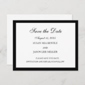 De datumkaart opslaan save the date (Voorkant / Achterkant)