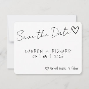 De datumkaart opslaan save the date