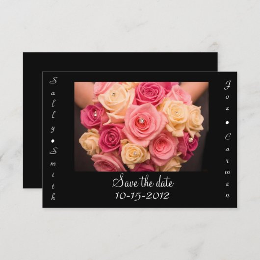 De datumkaart opslaan save the date (Voorkant / Achterkant)