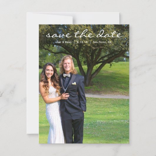 De datummagneten opslaan magnetische uitnodiging (Voorkant)