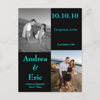 De datums opslaan aankondigingskaart