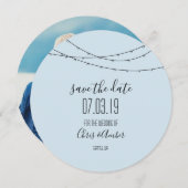 De datumtekenreekslichten opslaan save the date (Voorkant / Achterkant)