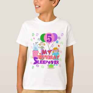 de de 5de T-shirts en Giften van Sleepover van de