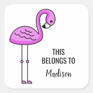 De de douanenaam van Flamingo & de stickers van de
