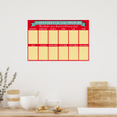 De de fotowerknemer van de de kleurenwerknemer van poster (Keuken)