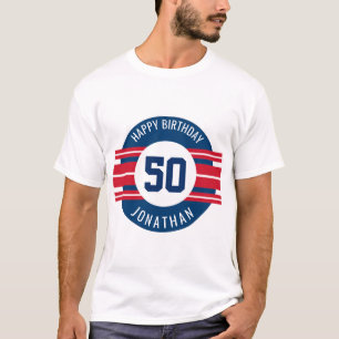 De de gelukkige Naam en Leeftijd van de Strepen T-shirt