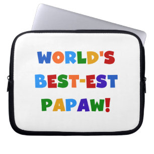 De de heldere T-shirts en Giften van de Papaja van Laptop Sleeve