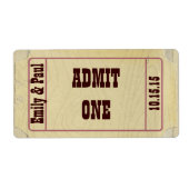 De de kaartenstijl van de Sticker van het huwelijk (Voorkant)