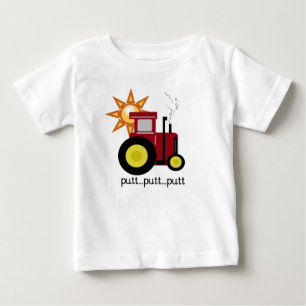 De de rode T-shirts en Giften van de Tractor van