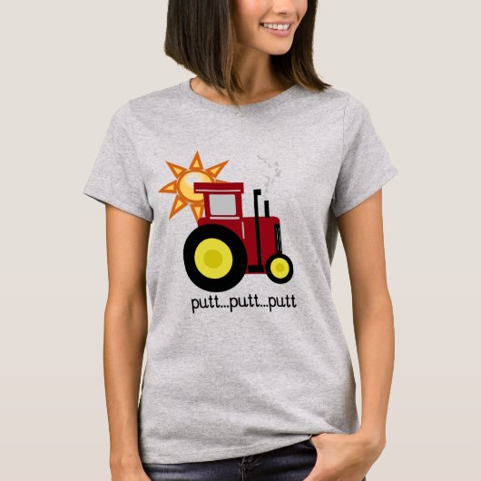De de rode T-shirts en Giften van de Tractor van (Voorkant)