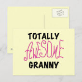 De de Roze T-shirts en Giften van de totaal Briefkaart (Voorkant / Achterkant)