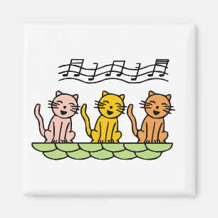 De de zingende T-shirts en Giften van Katten Magneet