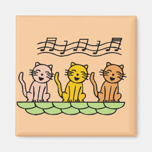De de zingende T-shirts en Giften van Katten Magneet