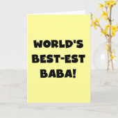 De de zwarte T-shirts en Giften van de Baba van Kaart (Gele Bloem)