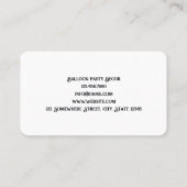 De Decor van de ballonpartij Douane QR Visitekaartje (Achterkant)