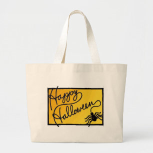 De Decoratie van de Spin van Halloween Grote Tote Bag