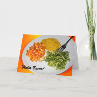 De deegwarenkaart van Bueno van Molto Kaart