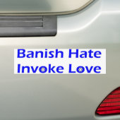 de deense haat roept liefde op bumpersticker (Op auto)