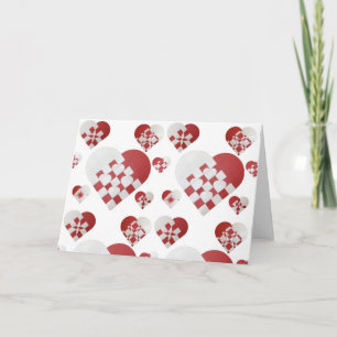 De Deense Harten van Kerstmis Feestdagen Kaart