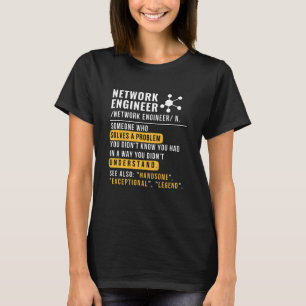 De Definitie T-Shirt van de Ingenieur van het netw