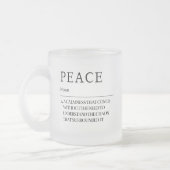De definitie van Peace Frosted Mok (Links)