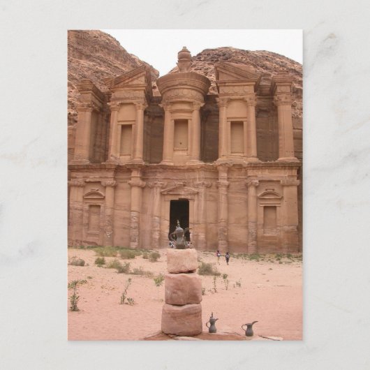 De Deir in Petra Briefkaart (Voorkant)