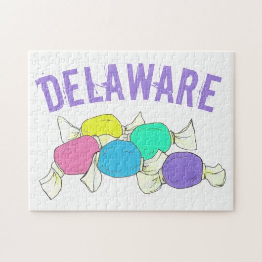 DE Delaware Beach Salt Water Taffy Snoep Legpuzzel (Horizontaal)