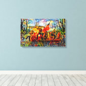 De Delaware overtroeven Canvas Afdruk (Insitu (Houten vloer))