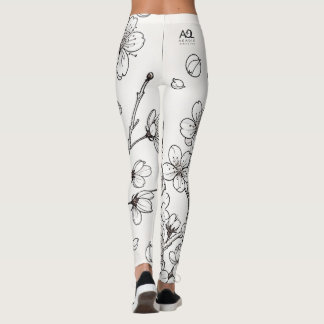 De delicate schoonheid van kersenbloesems leggings