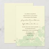 De délicieuses invitations au mariage des Hibiscus (Devant / Derrière)