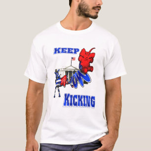 De democratische ezel tegenover de Republikeinse o T-shirt