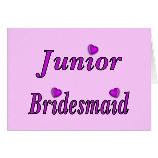 De demoiselle d'honneur amour junior simplement (Devant Horizontal)