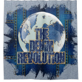 De Denim Revolutie Douchegordijn