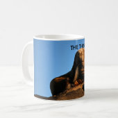 De denker koffiemok (Voorkant links)