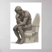 De Denker op de Troon Poster (Voorkant)