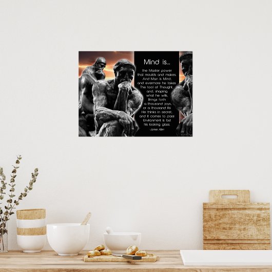 De denker poster (Keuken)