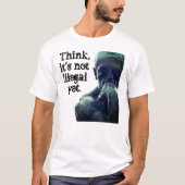 De denker t-shirt (Voorkant)